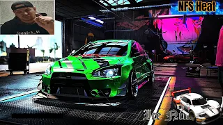 Need for Speed Heat 2024 Mitsubishi Lancer Evolution Extreme Graphics PC RTX 3070 TI