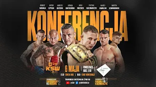 Konferencja przed XTB KSW 94 (Bartosiński, Michaliszyn, Szpilka, Wrzosek, Ruchała Kaczmarczyk)