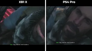 Call of Duty Modern Warfare Xbox One X vs Ps4 Pro