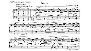 Chopin: Boléro, Op. 19 - Ernő Balogh, 1951 - Lyrichord LL 20