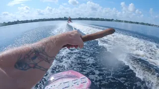 knee boarding behind seadoo spark 2up