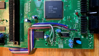 Sega Genesis/Mega Drive Model 2 (VA3) Triple Bypass mod!