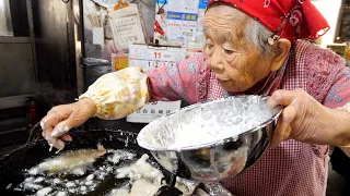 87 Years Old!? Super Granny That Works Harder Than Everyone! The Godlike Tempura Chef