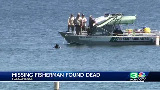 Missing fisherman found dead at Folsom Lake