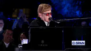 Elton John sings "Rocket Man" at Biden White House