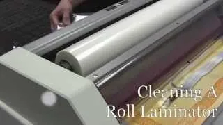 How To Clean The Rollers on a Roll Laminator.