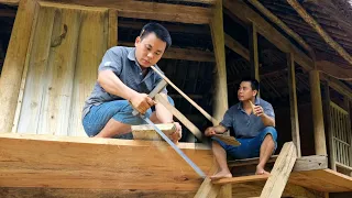 The Process Of AAssembling A Complete Homemade Wooden Houses