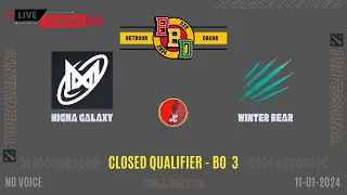 Dota 2 Live - Nigma Galaxy VS Winter Bear | BetBoom Dacha Dubai 2024 | Qualifier BO3