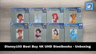 Disney100 Best Buy 4K UHD Steelbooks (Snow White, Cinderella, Lion King, etc.) - Unboxing