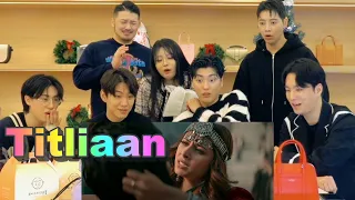 Korean actors' reactions to the Indian mv that put a bad man on the guillotine⚔️Titliaan