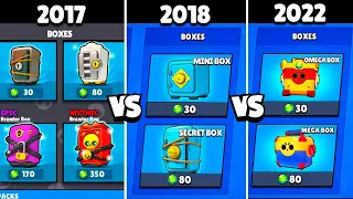 Brawl Stars 2017 vs 2018 vs 2022 - History Evolution