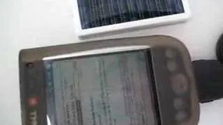 Solar battery - Dell Axim charging