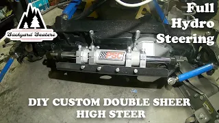 Full Hydro Steering - pt. 1 - Ram Mounting and Custom DIY Double Sheer High Steer Knuckles.