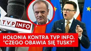 Hołownia vs. TVP Info. Dziennikarz zapytał o słowa Tuska