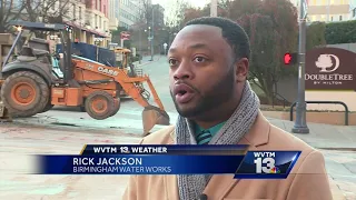 Work continues on broken water main in Birmingham