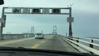 America's Scariest Bridge? Chesapeake Bay Bridge US 50 Westbound