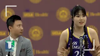 李月如畅谈成为 WNBA 洛杉矶火花队一员的兴奋