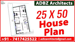 23 X 50 house plan | Adbz Architects