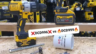 😲DEWALT ПОТЕСТИЛИ #DCD999 VS #DCD996. Сверлили, ломали и завинчивали👌.