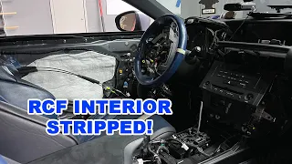 Stripping everything in the interior of my Pandem Lexus RCF