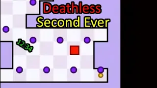 The World's Hardest Game 1 HTML: Second Ever DEATHLESS Run in 12:35