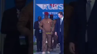 Captain Ibrahim Traore Of Burkina Faso Arrives At Africa Russia Summit In Full Military Gear