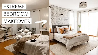 EXTREME BEDROOM MAKEOVER - FULL ROOM TRANSFORMATION + ROOM TOUR | Ijeoma Kola