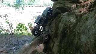 We Take the Axial Capra Out to Crawl the Rock of DOOM.