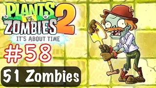 Plants vs Zombies 2 Lost City Day 22 Walkthrough - Excavator Zombie Gameplay