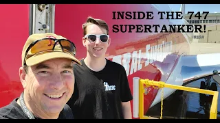 Inside the World's Largest Airtanker  747-400 SuperTanker!