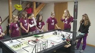 All girl Lego league building their way to the top