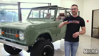 TAKE A LOOK Custom Vintage Boxwood Green Bronco By Maxlider Brothers Customs