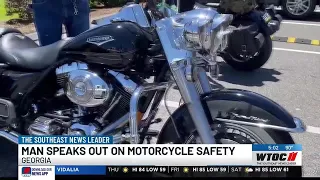 Cyclist speaks out about motorcycle safety