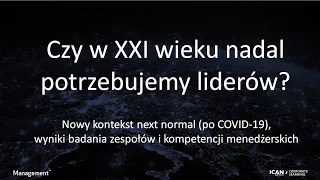 Czy w świecie technologii nadal potrzebujemy liderów? | dr Witold Jankowski #ican #rozwój #menedżer