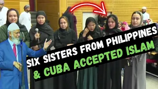 6 WOMEN FROM PHILIPPINES & CUBA ACCEPTS ISLAM IN OMAN WITH DR ZAKIR NAIK !