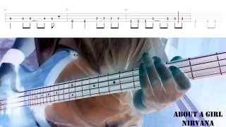 About A Girl by Nirvana - Bass Cover with Tabs Play-Along