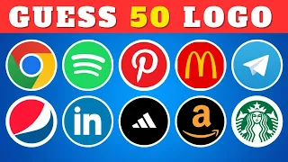 Guess the Logo in 3 Seconds | 50 Famous Logos | Logo Quiz 2024