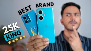 Best 5G Smartphone Under ₹25000 -Moto Edge 40 Neo vs OnePlus Nord CE 3 5G!