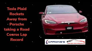 Tesla Plaid Lightning Lap VIR Dethrones Porsche's EV Taycan Turbo, BMW M5 , BMW M4 GTS, Ford Mach 1