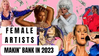 Top 10 Female Singers making bank in 2023 [richest female singers]