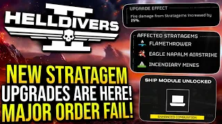 Helldivers 2 - New Stratagem Upgrades are INSANE, and More!