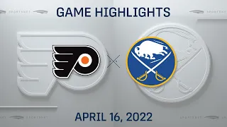 NHL Highlights | Flyers vs. Sabres - Apr 16, 2022