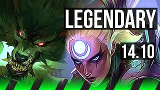 WARWICK vs DIANA (JGL) | Legendary, 19/3/5, 900+ games | KR Master | 14.10