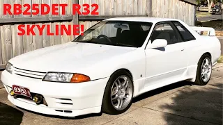 RB25DET R32 Skyline gets some mad parts + first drive in 9 weeks! MaXpeedingRods hicas delete!