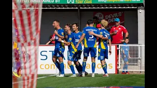 Crawley Town 0-2 AFC Wimbledon 📺 | Double Crushes Red Devils ✌️ | Highlights 🟡🔵