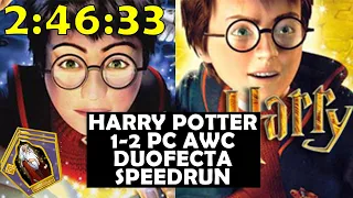 Harry Potter 1-2 PC All Wizard Cards Duofecta Speedrun in 2:46:33