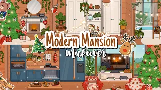 Modern Mansion Makeover 🧺 Christmas | Como Decorar La Modern Masion 🎄 Toca Boca #tocaboca
