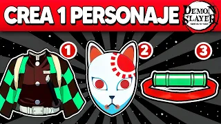 Crea tu Personaje de Demon Slayer / Kimetsu No Yaiba 👺⚔️🌊 Arma tu Personaje de Anime ⭐ Anime Quiz