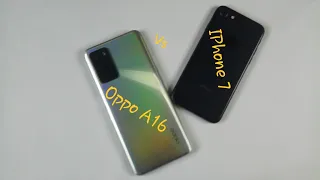 Oppo A16 Ram 4GB Vs Iphone 7 Ram 3GB | Speed Test And Comparison