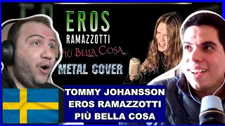 EROS RAMAZZOTTI - Più Bella Cosa (METAL COVER) - TEACHER PAUL REACTS